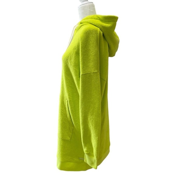 Outerknown Women's Hightide Hooded Dress Lime Size Small Terry Beach Coverup - Picture 3 of 7